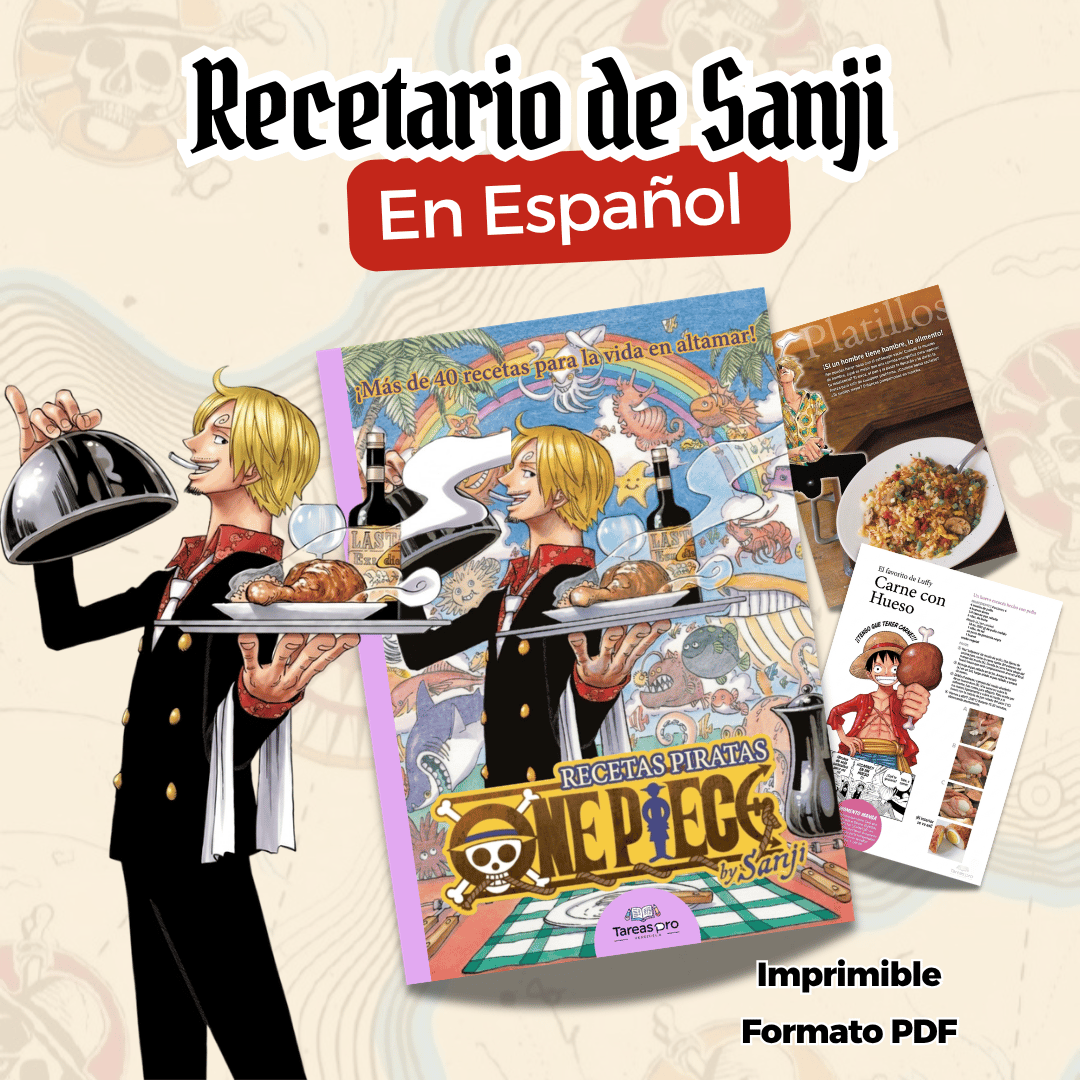 recetario de sanji en español - one piece