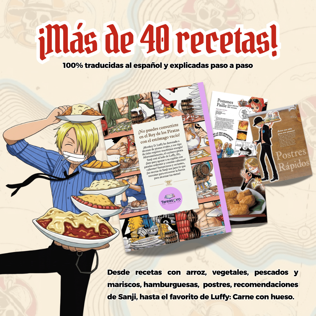 recetario de sanji en español - one piece