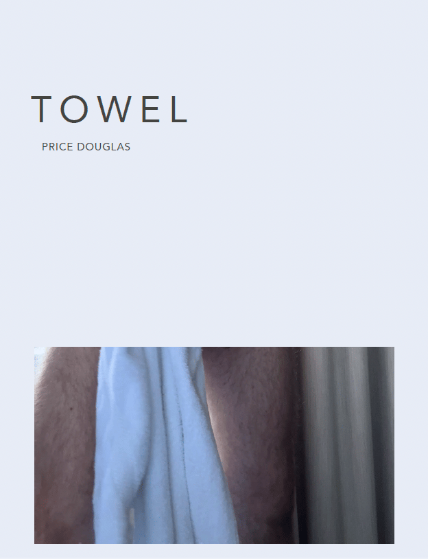 TOWEL 2026 — PRiCE Douglas male self-portrait photography