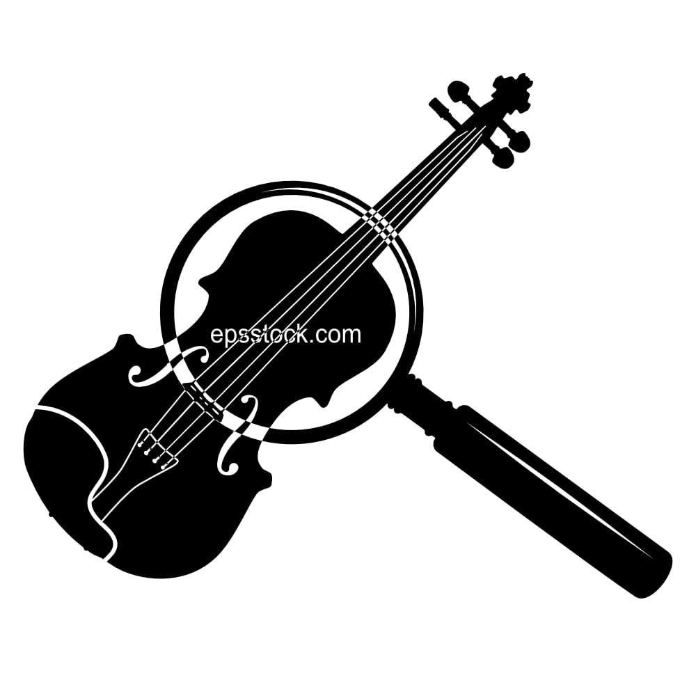 Musical instrument cost estimate, black isolated vector silhouette