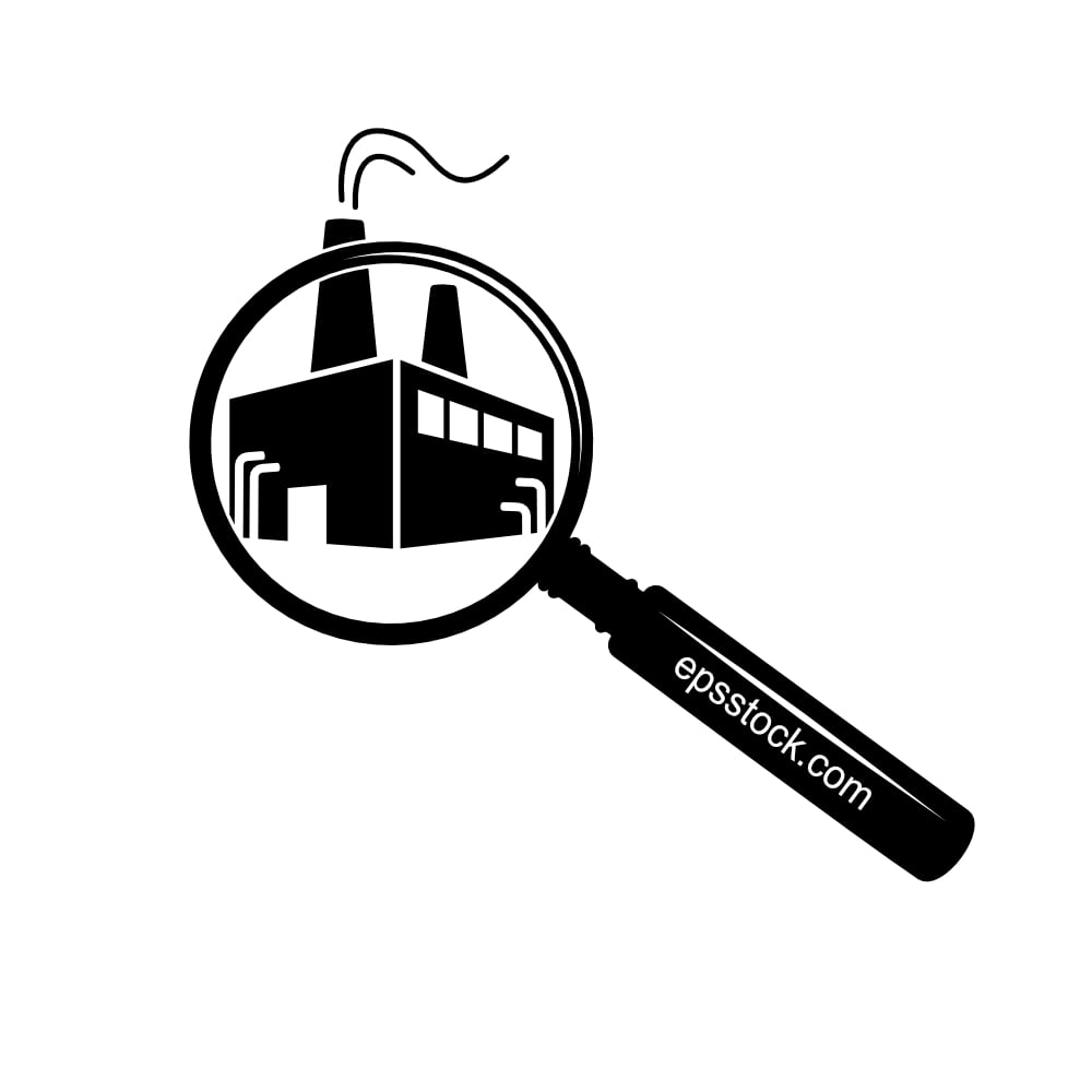 Equipment assessor, black isolated vector silhouette