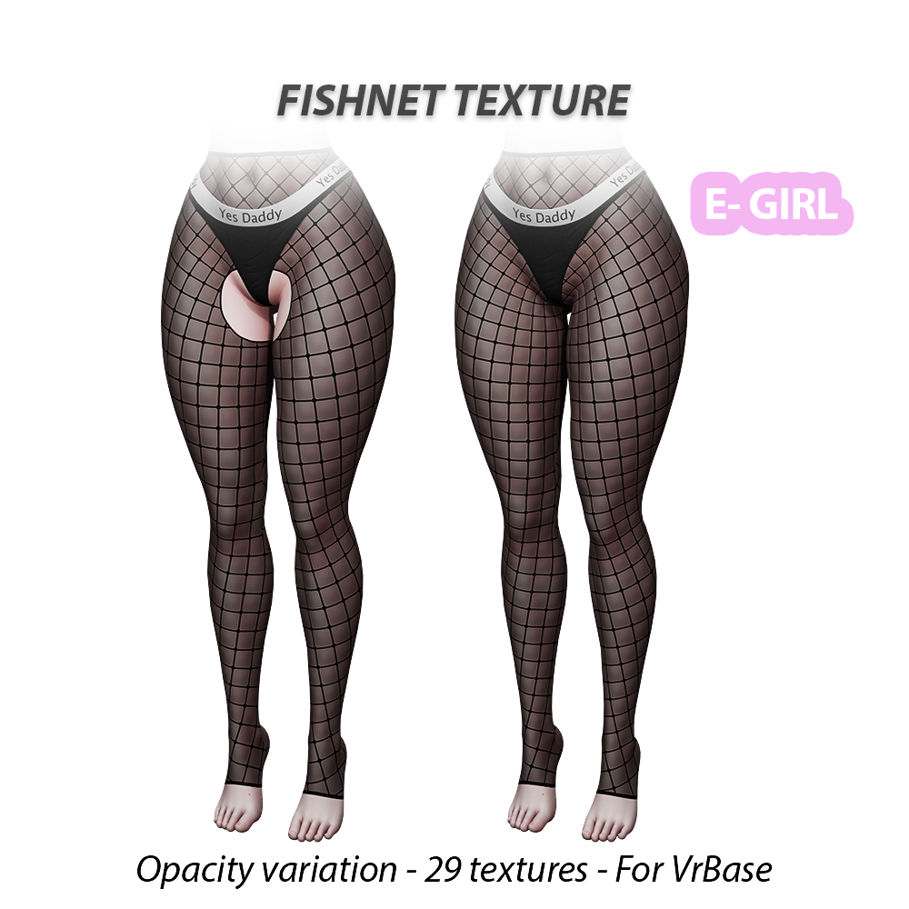 Fishnet Texture E-Girl VrBase
