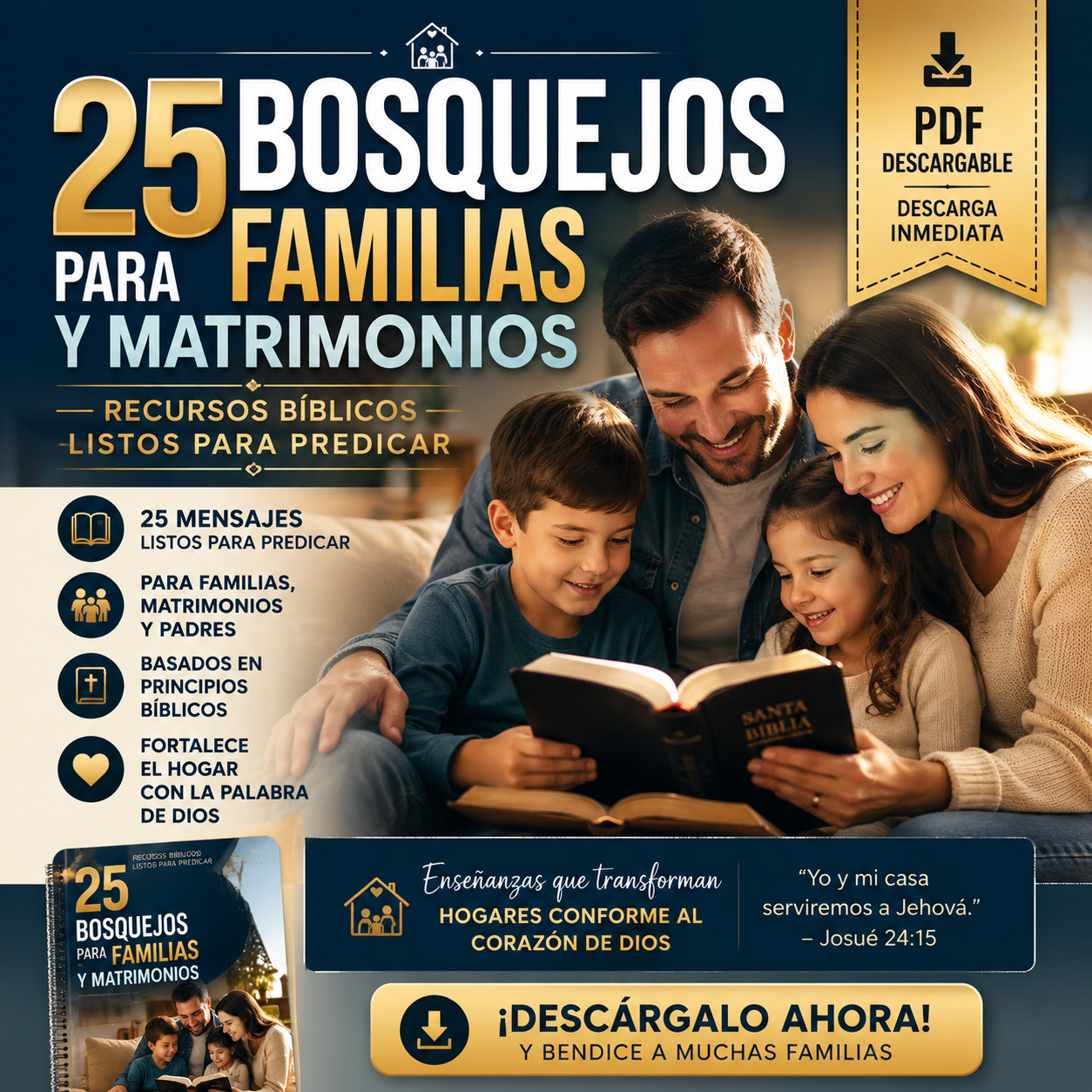 25 Bosquejos para Familias y Matrimonios