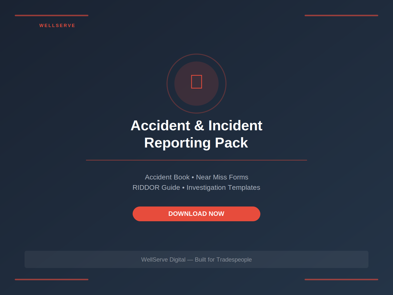 Accident & Incident Reporting Pack — Accident Book, Near Miss Forms ...