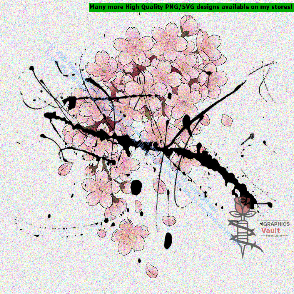 Collection of cherry blossom sakura tattoo flash designs featuring traditional Japanese irezumi artwork, floral motifs, and detailed tattoo reference illustrations.