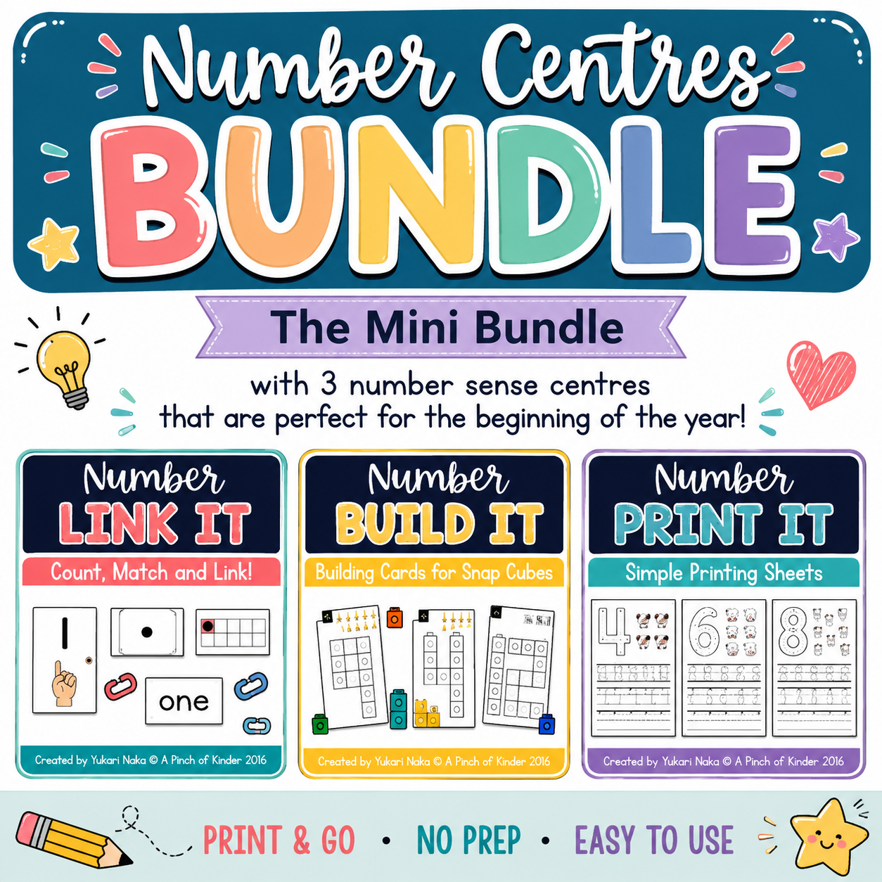 Number Centers Mini Bundle | Hands-On Number Sense Math Activities