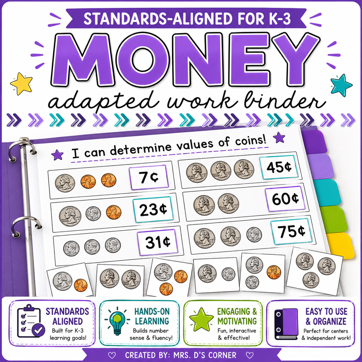 Money Adapted Work Binder | Counting Coins & Money Math Activities