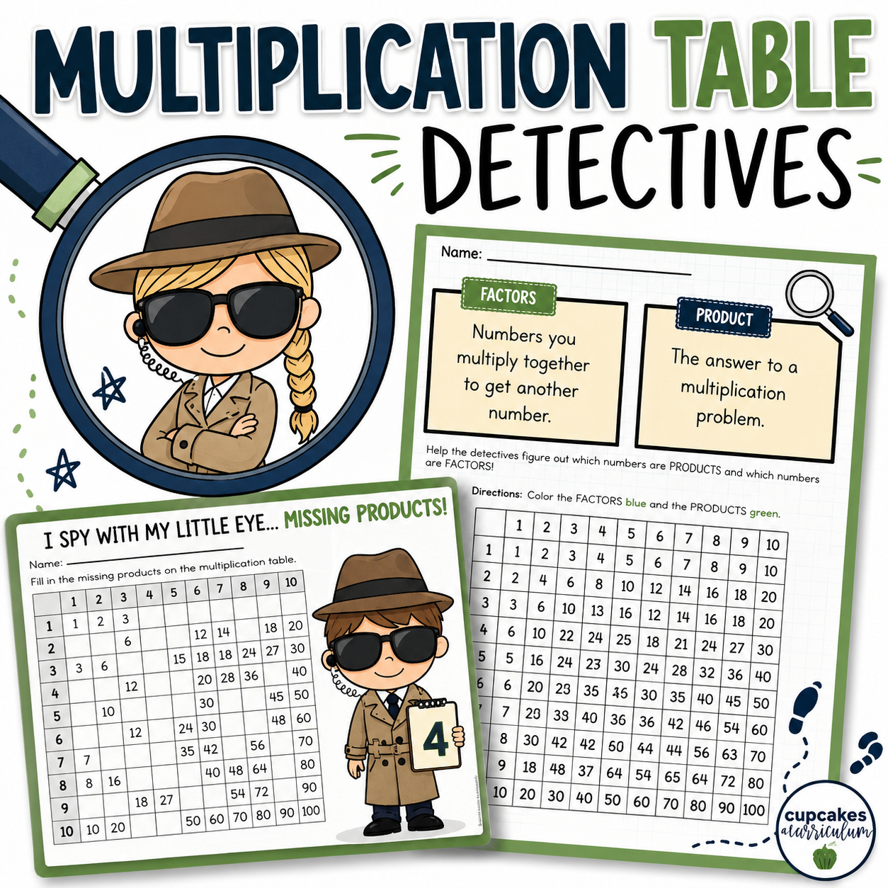 Multiplication Table Printable (0–12) | Factors Practice Chart & Math Reference Sheet