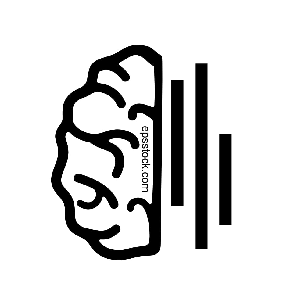 dissonance symbol, black isolated vector silhouette