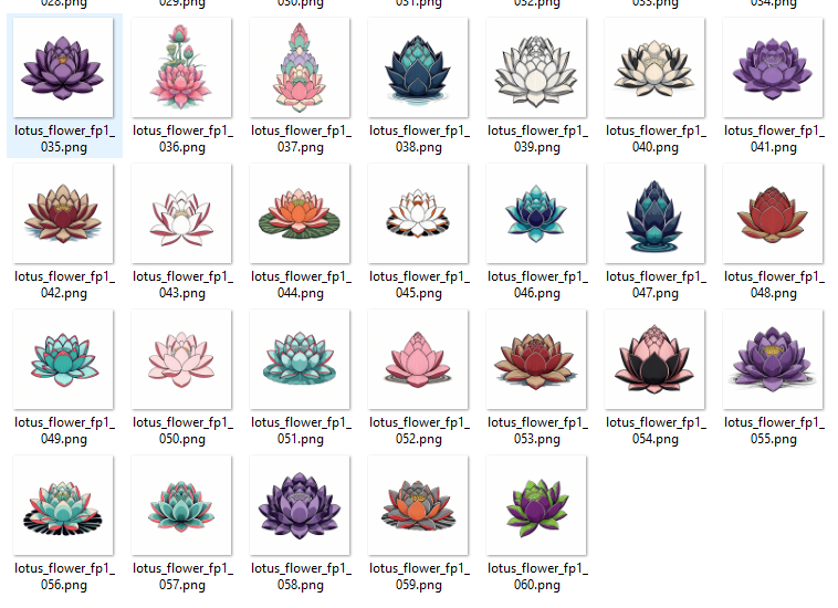 Collection of 60 Japanese lotus flower tattoo flash designs featuring traditional irezumi floral artwork, ornamental lotus motifs, and detailed tattoo reference illustrations.