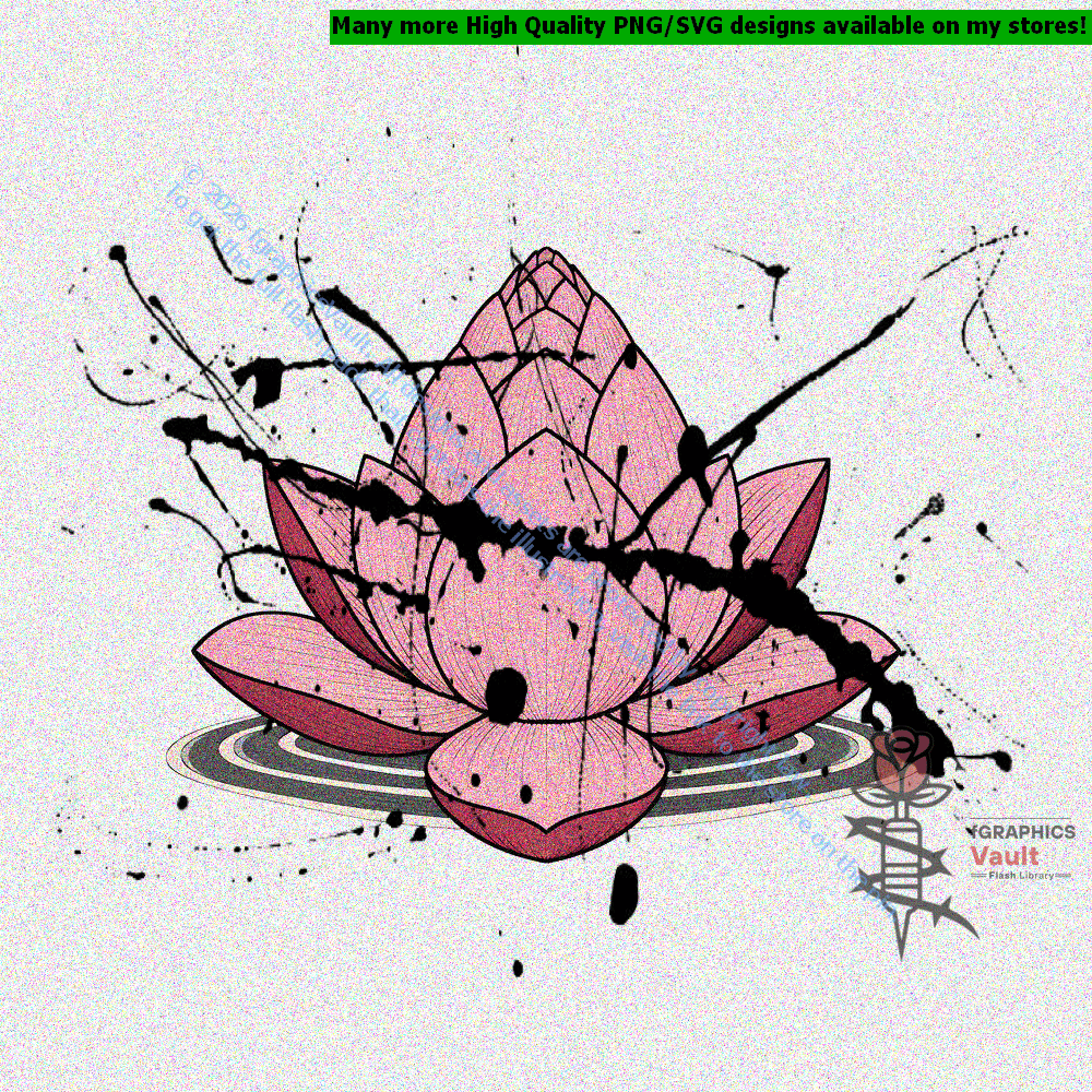Collection of 60 Japanese lotus flower tattoo flash designs featuring traditional irezumi floral artwork, ornamental lotus motifs, and detailed tattoo reference illustrations.