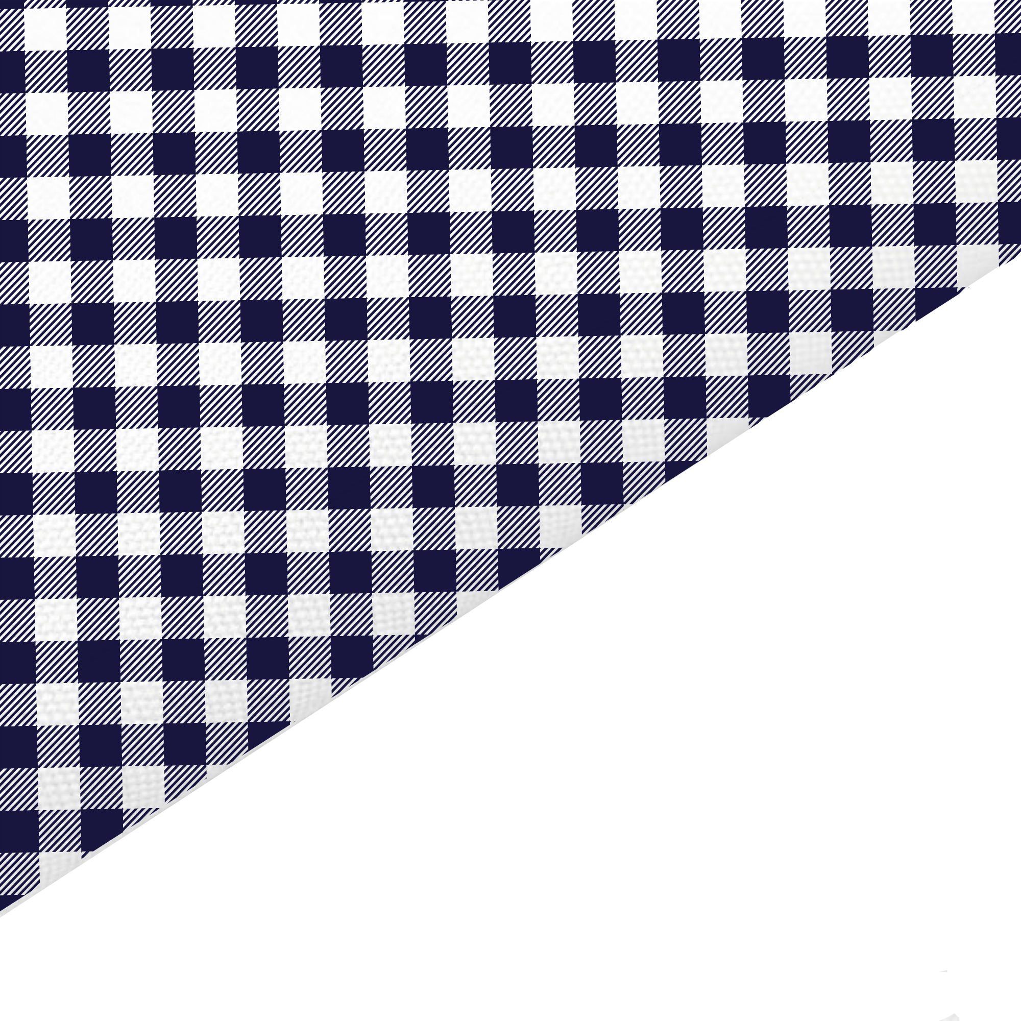 Navy Blue Gingham Printed Canvas Fabric - B8 - Payhip