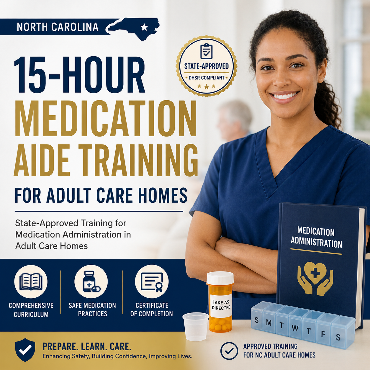North Carolina 15-Hour Medication Aide Administration Training for ...