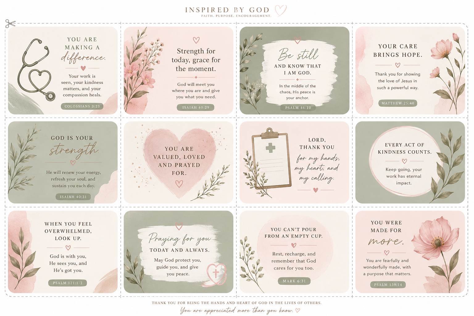 Inspired by God: Devotional Cards for Nurses & Medical Staff - Payhip