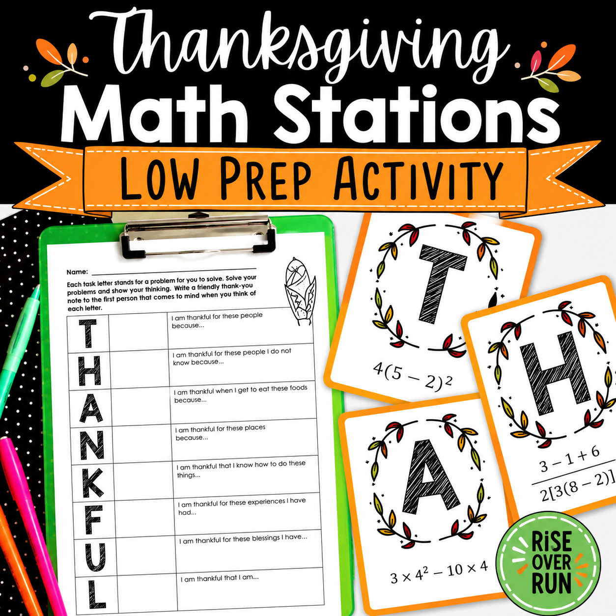 Thanksgiving Math Activities for Middle School | Grades 5–8 Worksheets & Games
