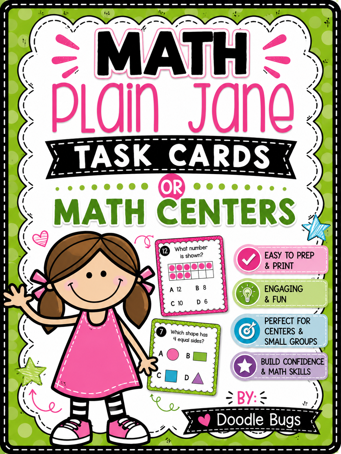 Plain Jane Math Centers | 35 Math Centers & Task Cards Activities