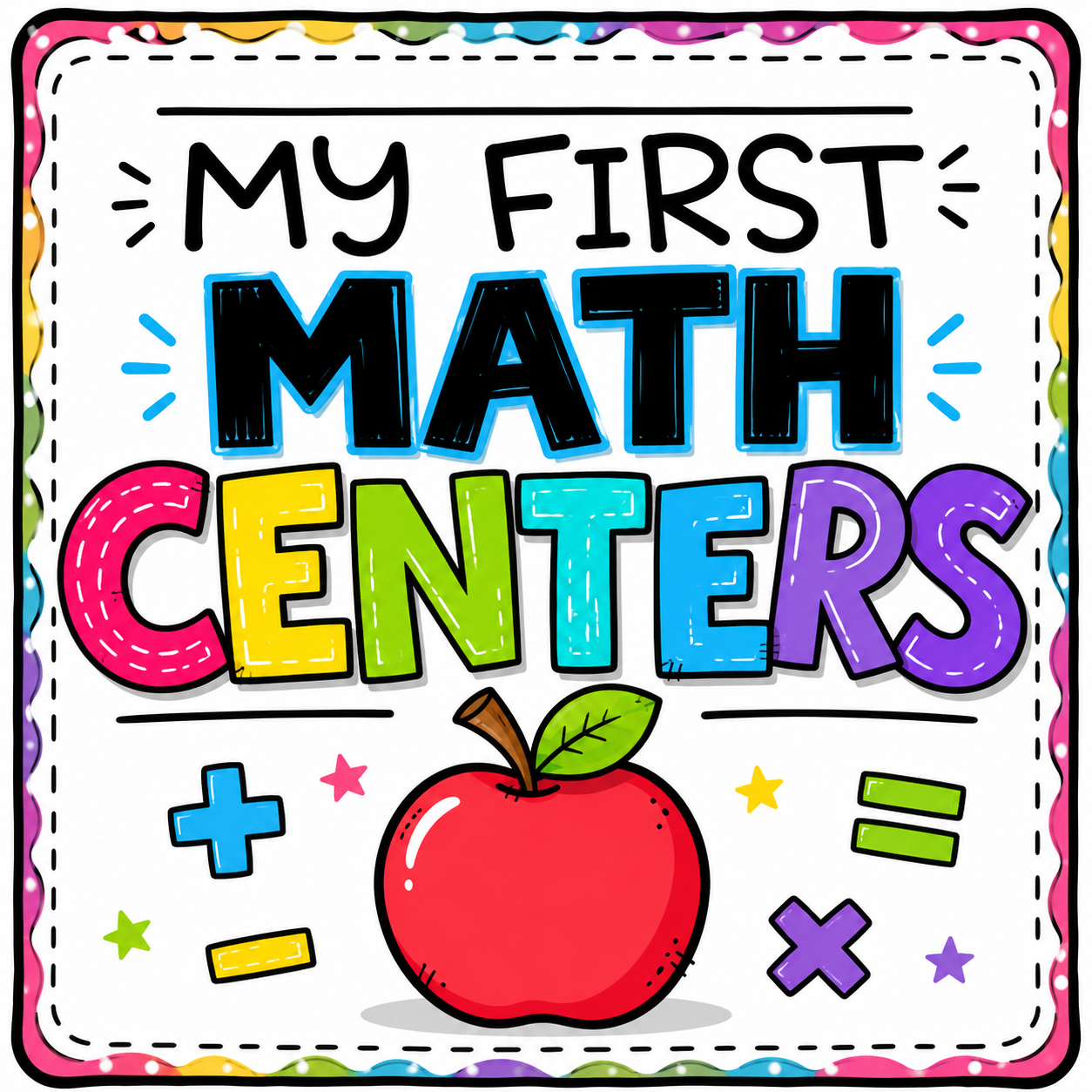 My First Math Centers | Kindergarten Math Activities & Games