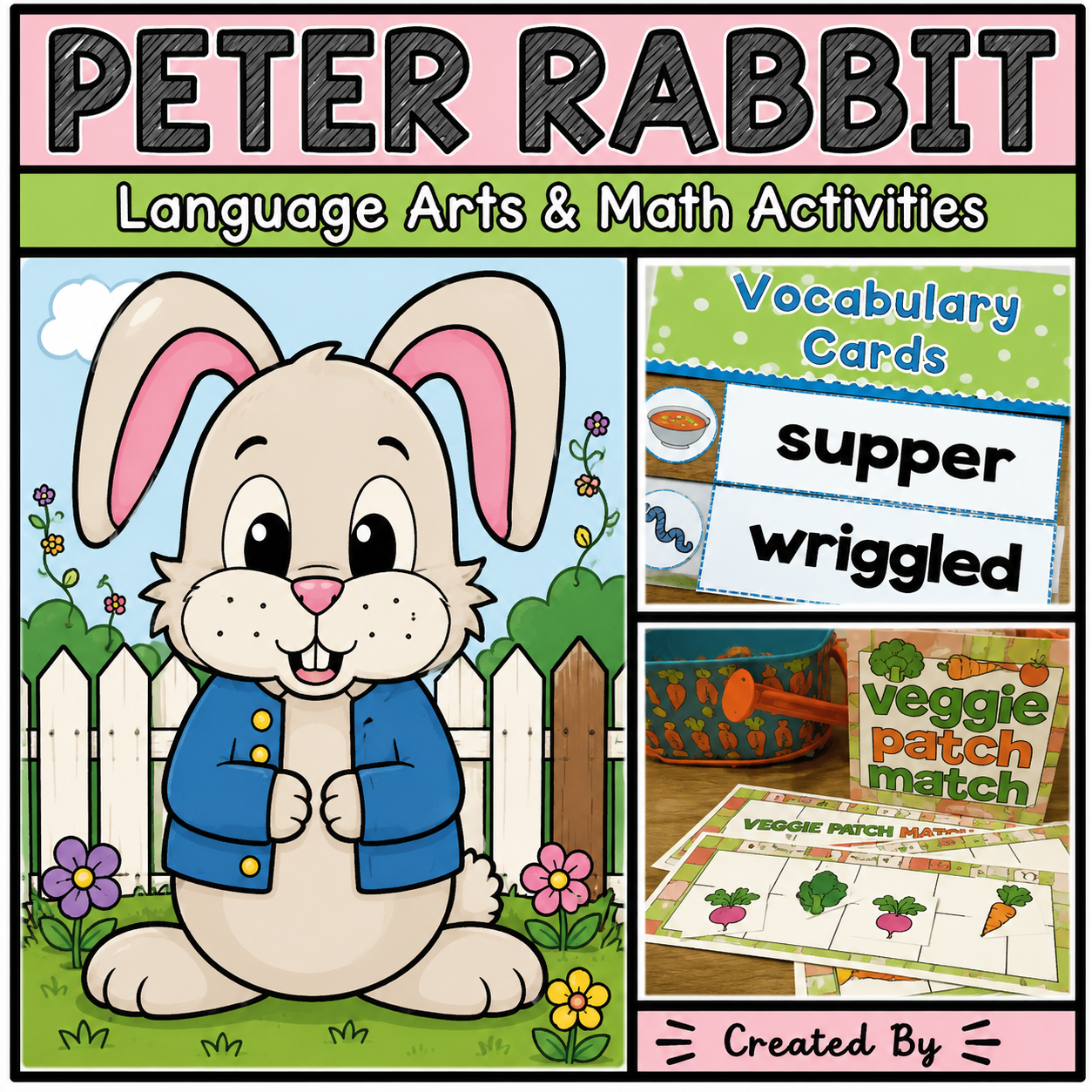 Peter Rabbit Activities | Language Arts & Math Printables for Elementary Students