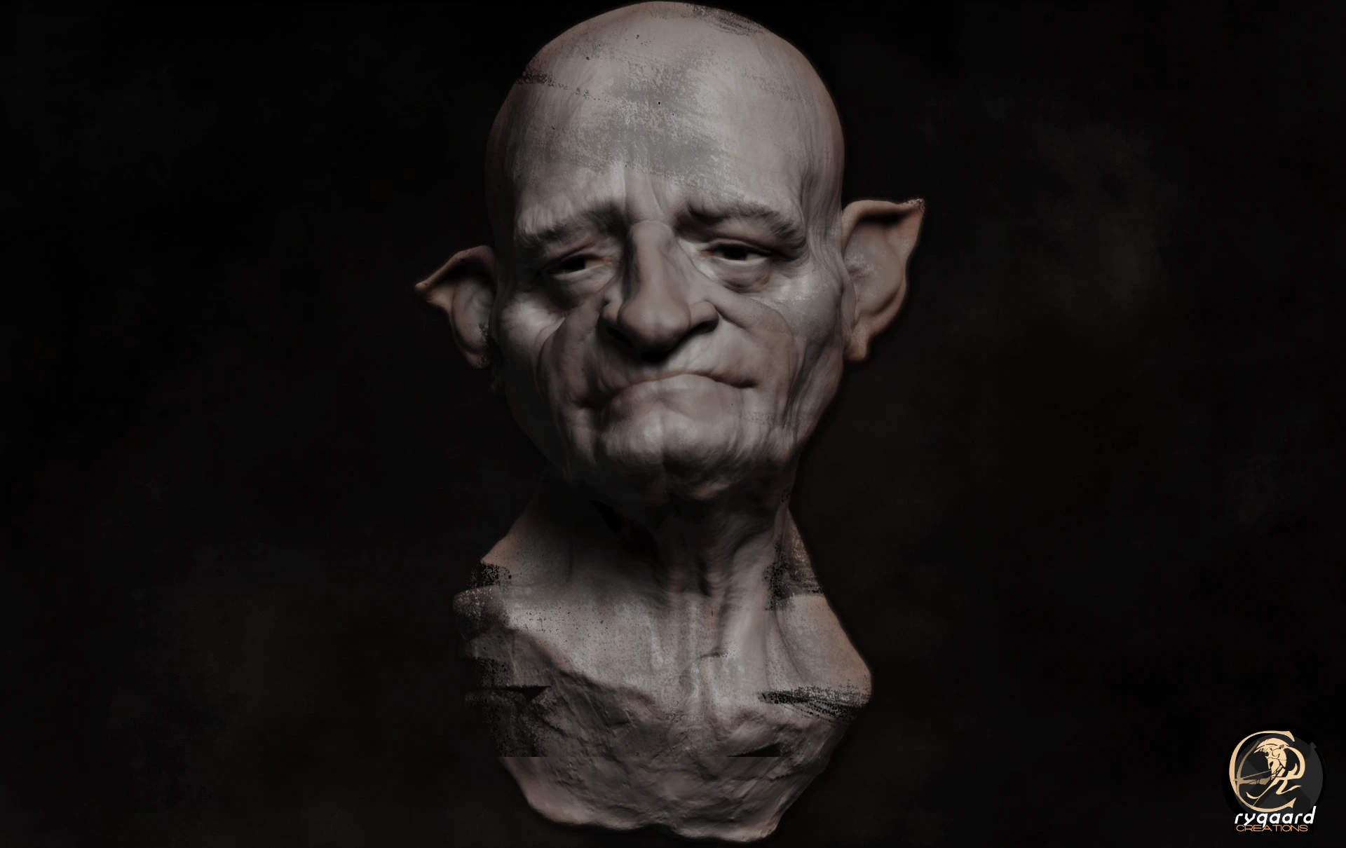 Sculpture of Fantasy Creature - made with Rygaard Brushes - 3DCoat