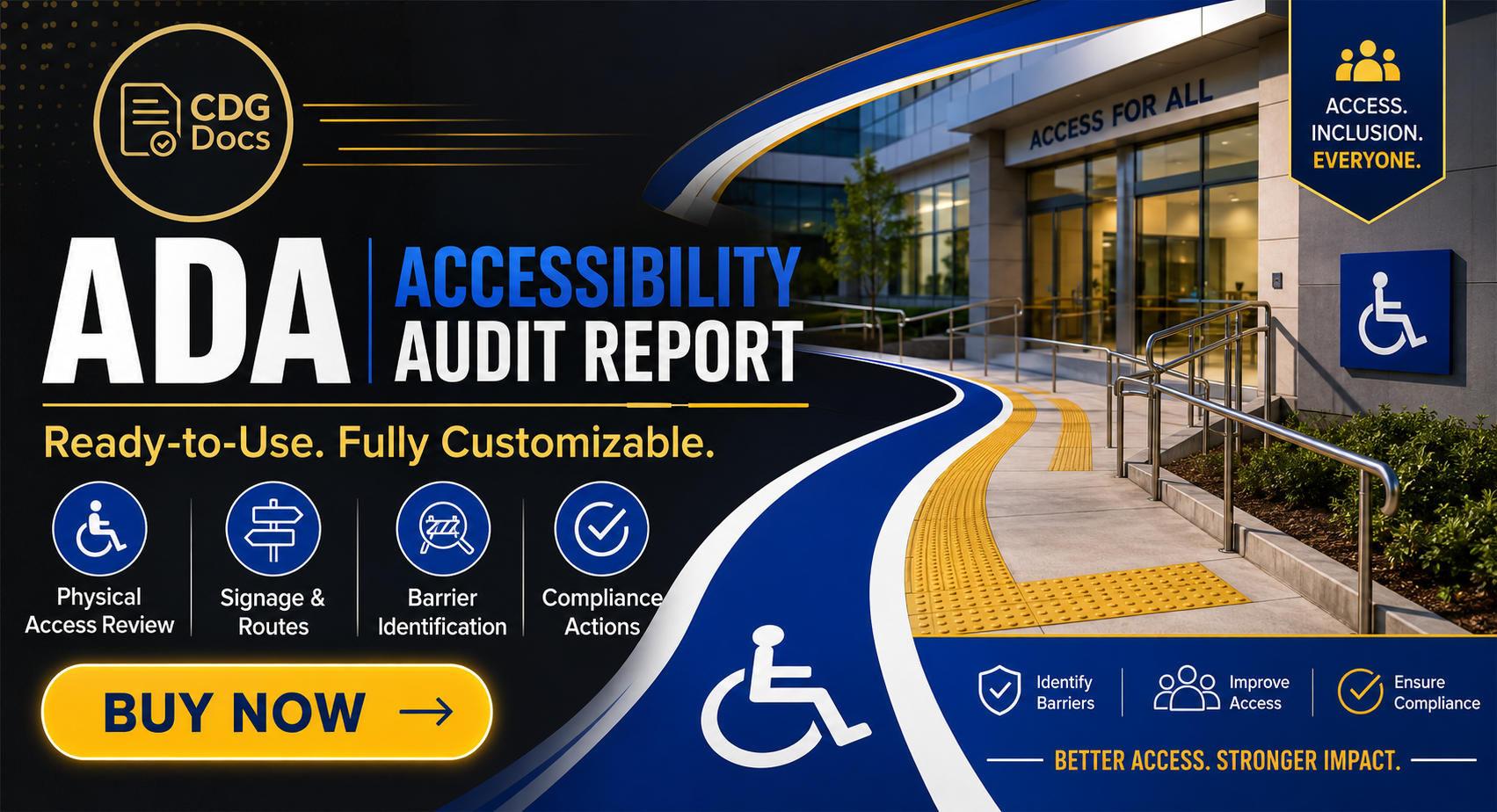 ADA Accessibility Audit Report Template | Americans Disabilities Act ...