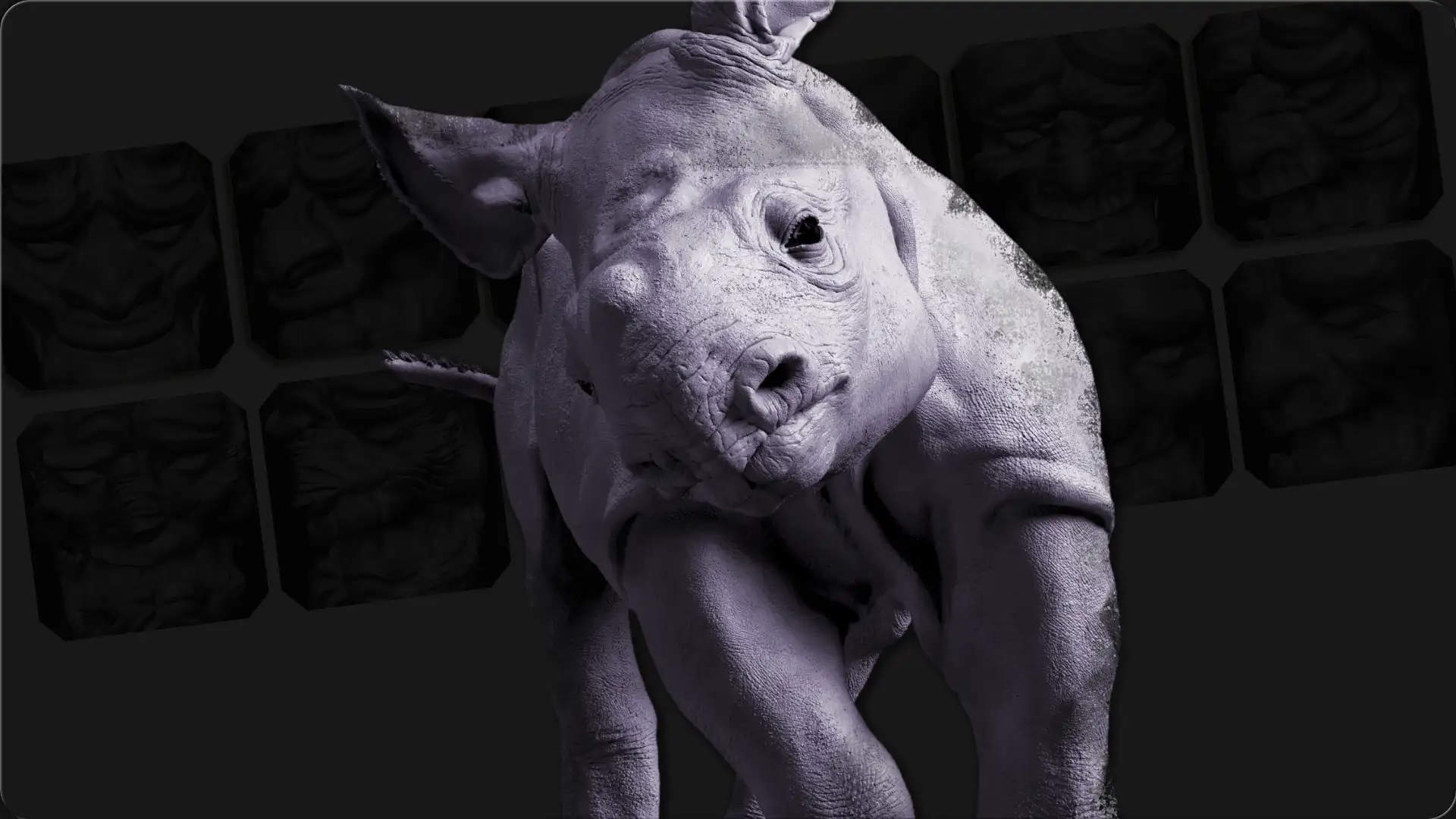 rygaard volume - baby black rhino sculpt - 3DCoat