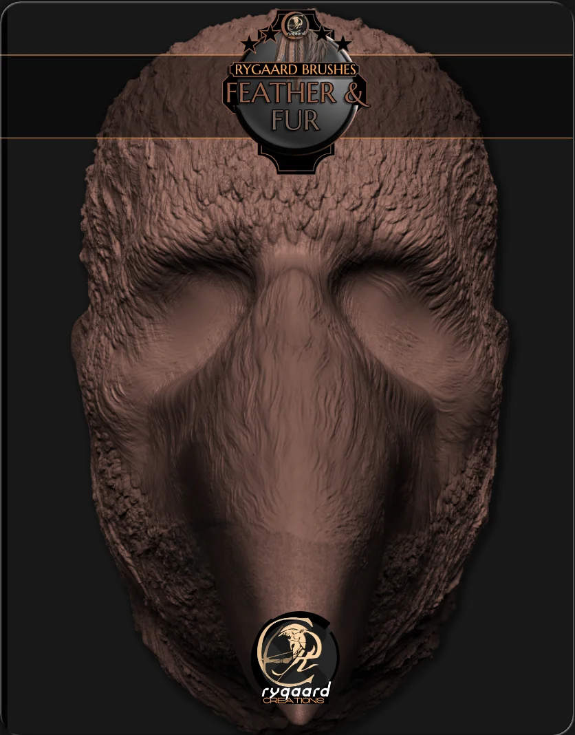 Rygaard Feather and Fur brush pack - 3DCoat