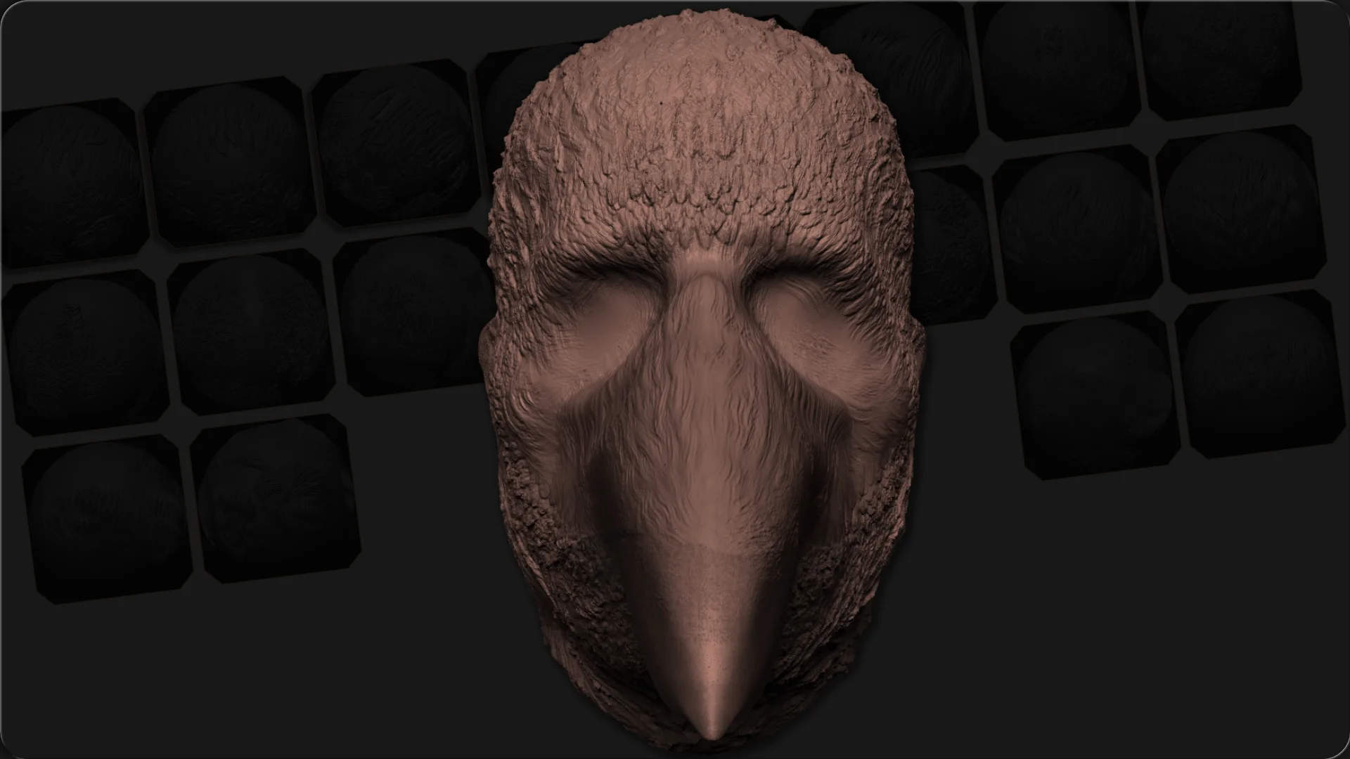 rygaard feather and fur - different styles hair and fur sculpt - 3DCoat