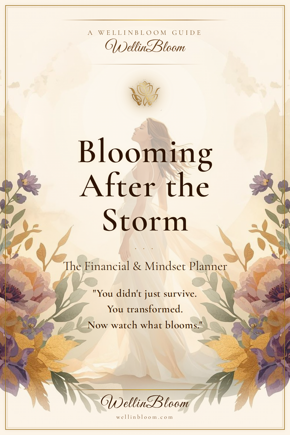Blooming After the Storm digital planner for women — WellinBloom