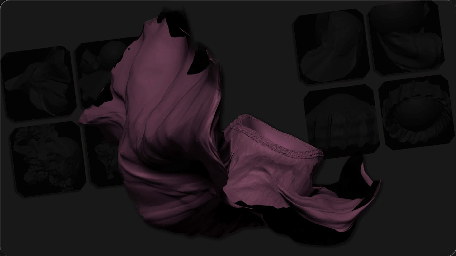 rygaard dynamic cloth - moviment cloth sculpt - 3DCoat