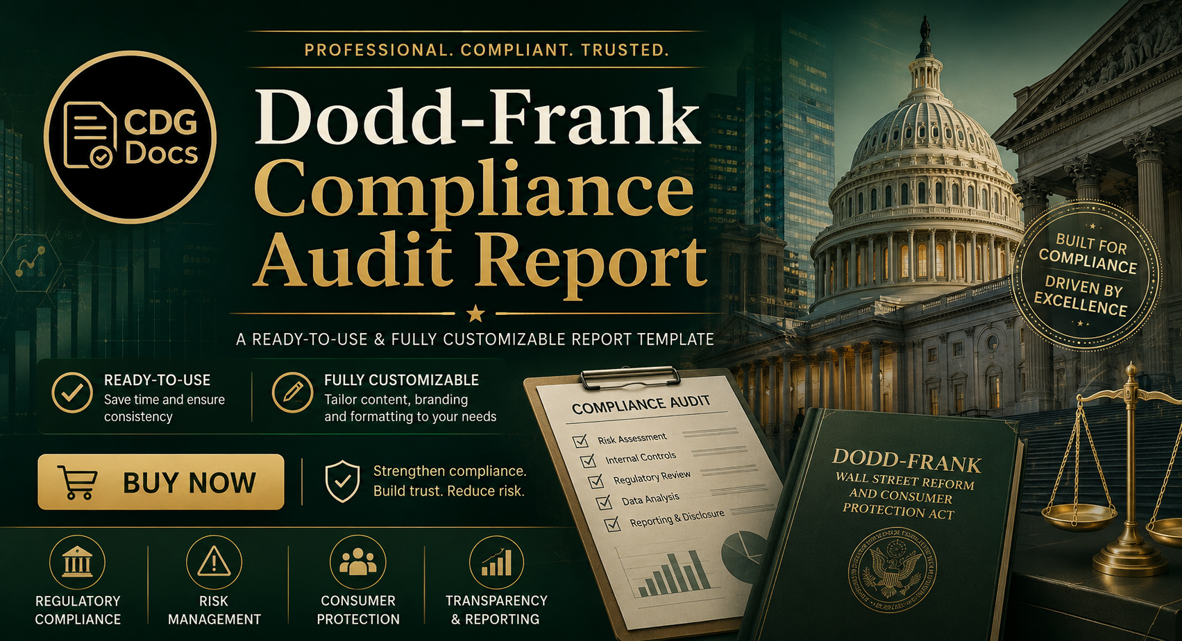 Dodd-Frank Audit Report Template | US Financial Reform Compliance ...