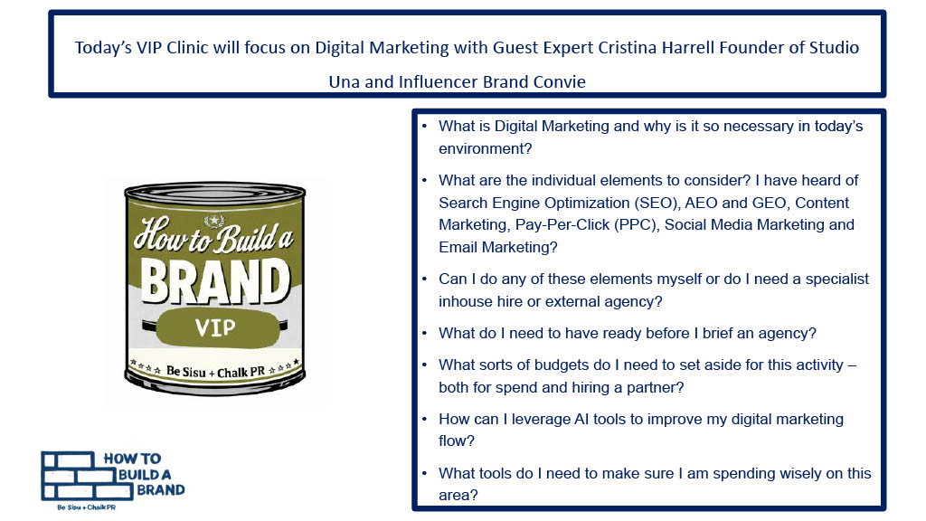 VIP Clinic on Digital Marketing Agenda