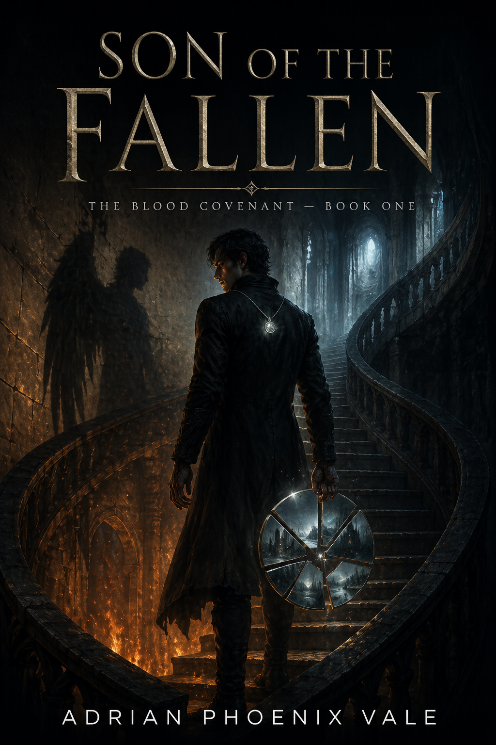 dark fantasy novel PDF download, urban fantasy with fallen angel, supernatural thriller PDF, books like V.E. Schwab, fantasy novel like American Gods, Neil Gaiman style dark fantasy, Leigh Bardugo inspired fantasy, half human half divine protagonist, son 