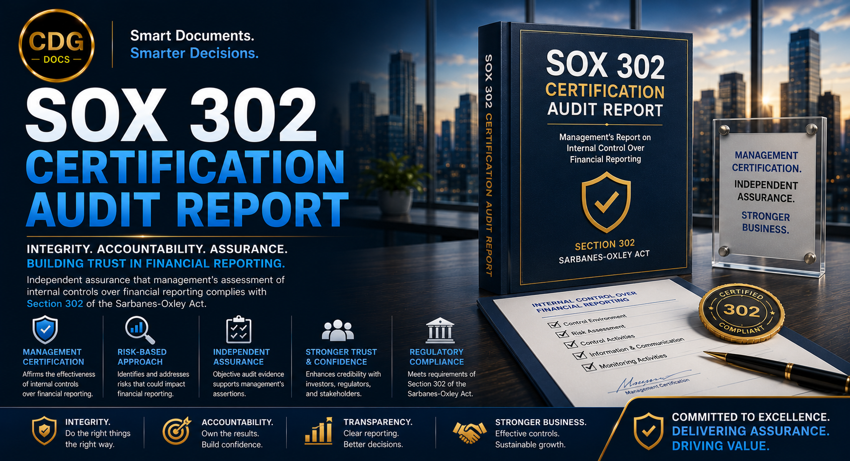 Sox Checklist.pdf SOX 302 Audit Report Template | Sarbanes-Oxley Certification Compliance ...