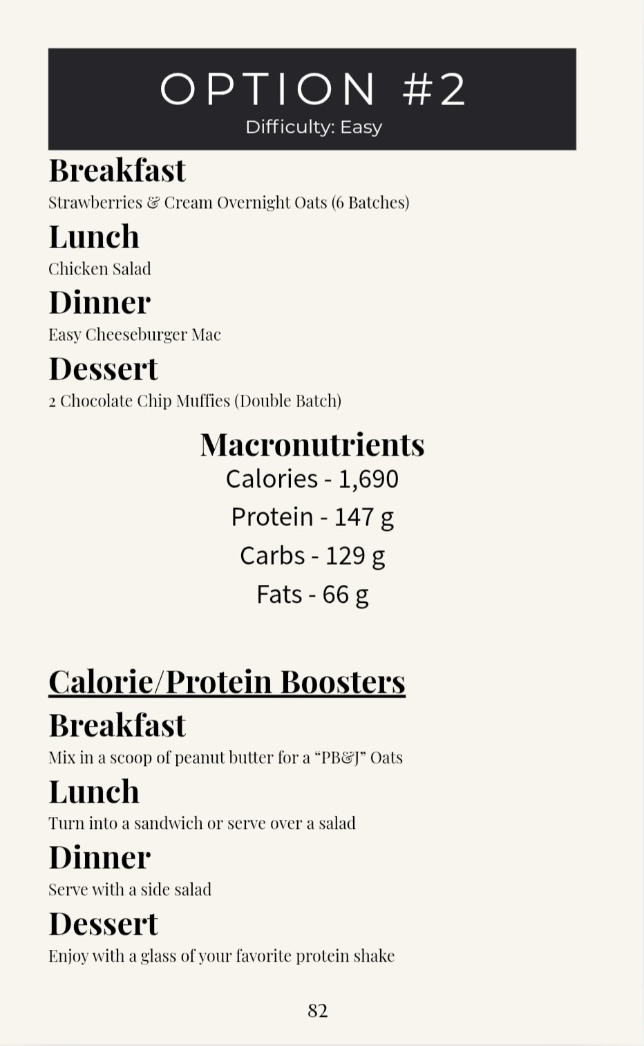 Meal Plan