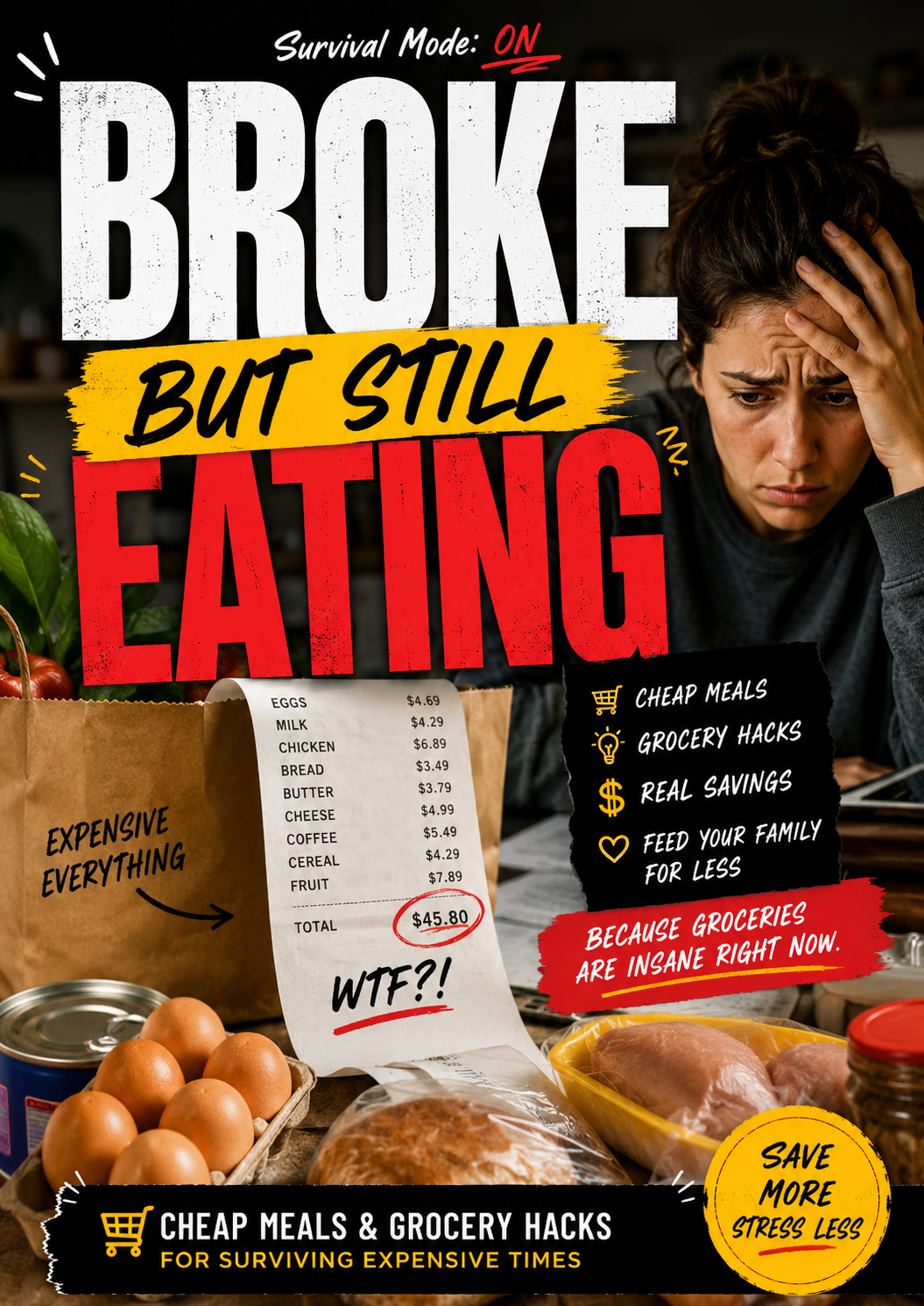 Broke But Still Eating grocery survival guide cover