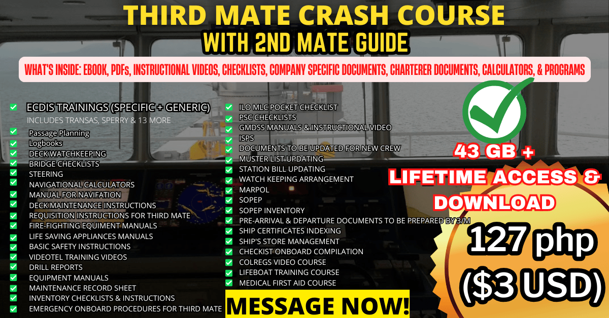 Lessons covered inside Third Mate Crash Course with 2nd Mate Guide