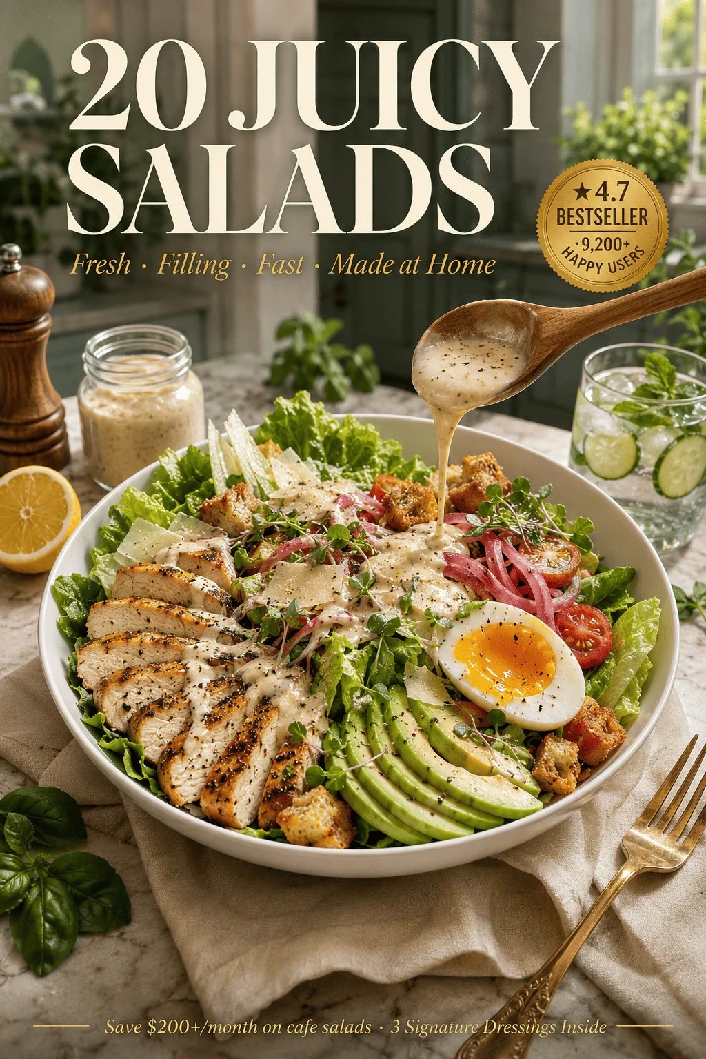 Healthy Salad Recipes for Weight Loss – 20 Filling Salads PDF