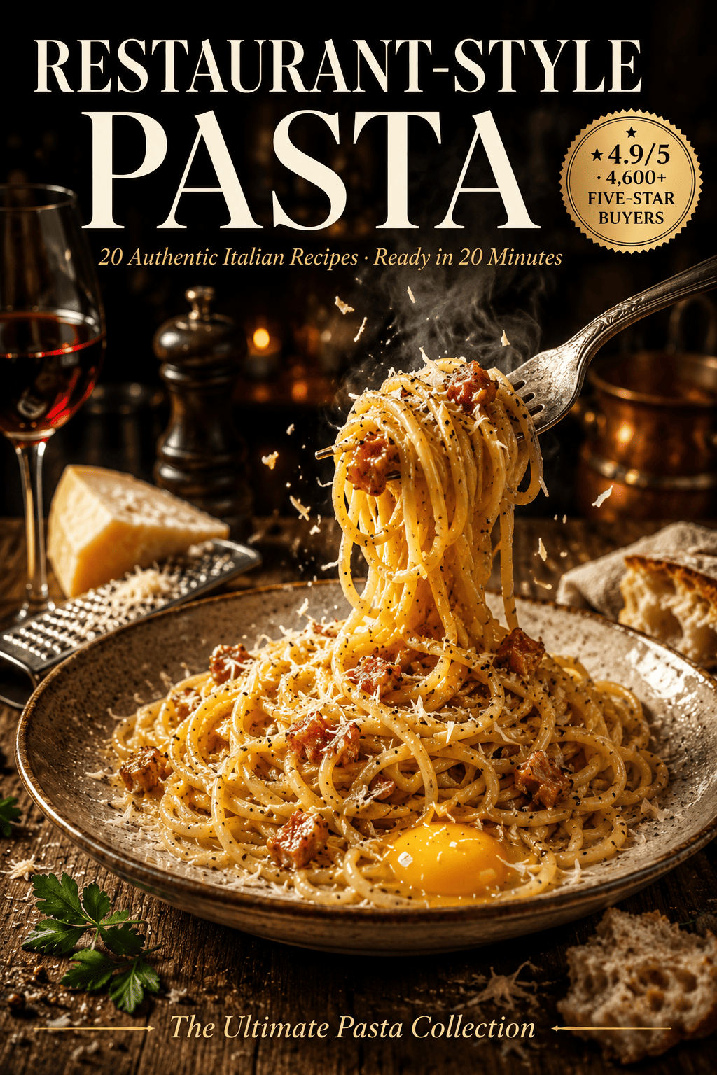 Italian Pasta Recipes PDF – 12 Restaurant-Style Dinners in 20 Minutes