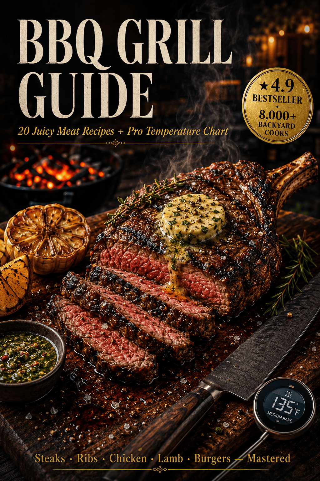 BBQ Grilling Guide – 20 Meat Recipes, Marinades & Pro Grilling Tips PDF