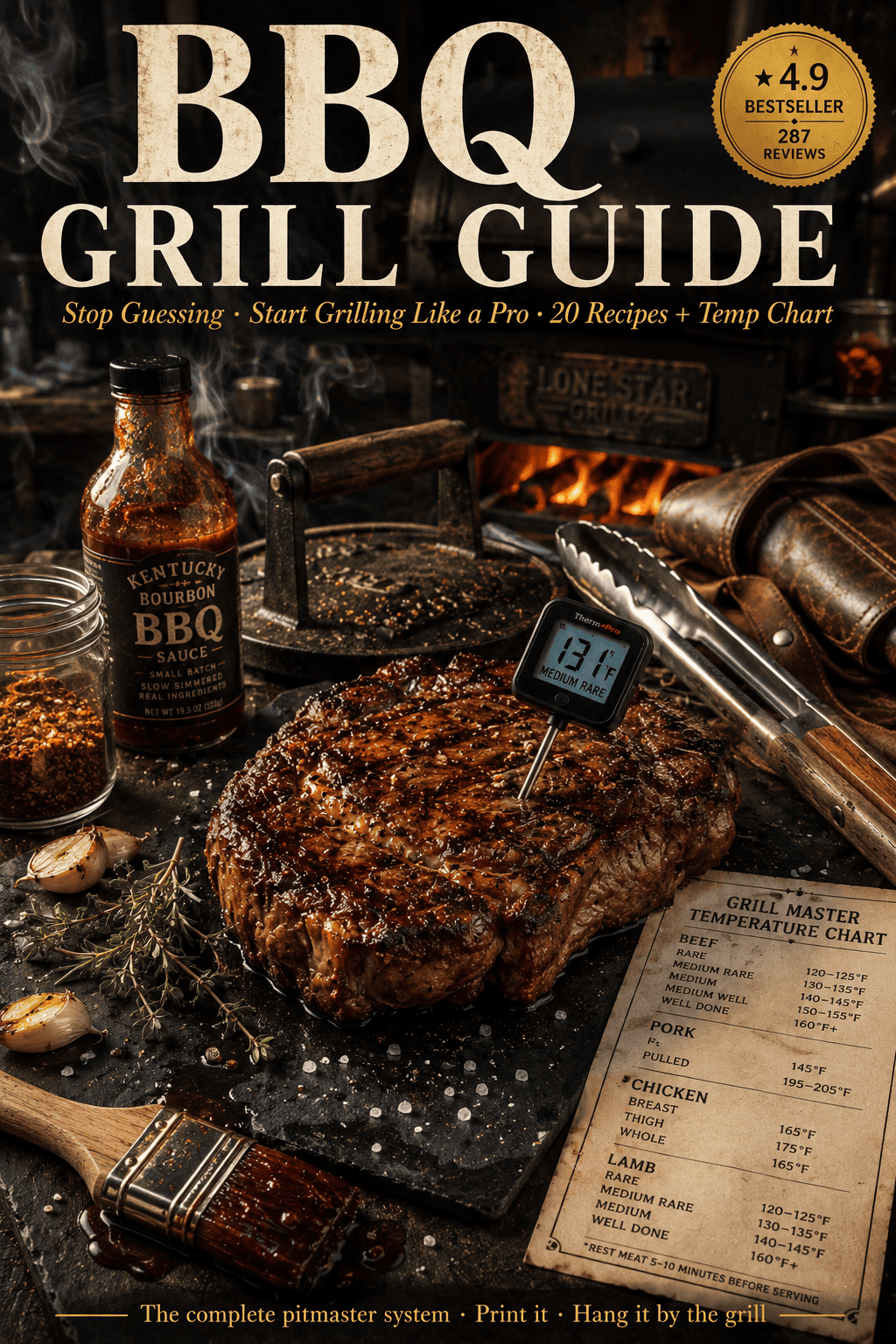 BBQ Grilling Guide – 20 Meat Recipes, Marinades & Pro Grilling Tips PDF