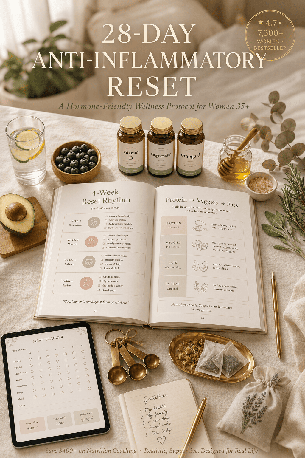 28-Day Anti-Inflammatory Keto Reset for Women – Meal Plan