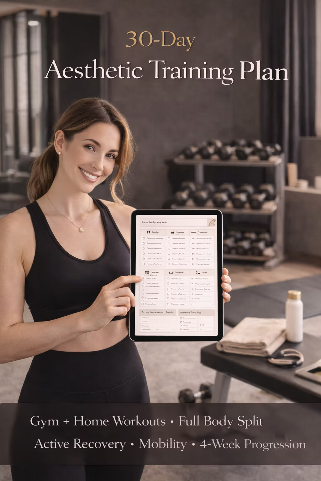 30-Day Womens Workout Plan PDF | Gym & Home Training Program
