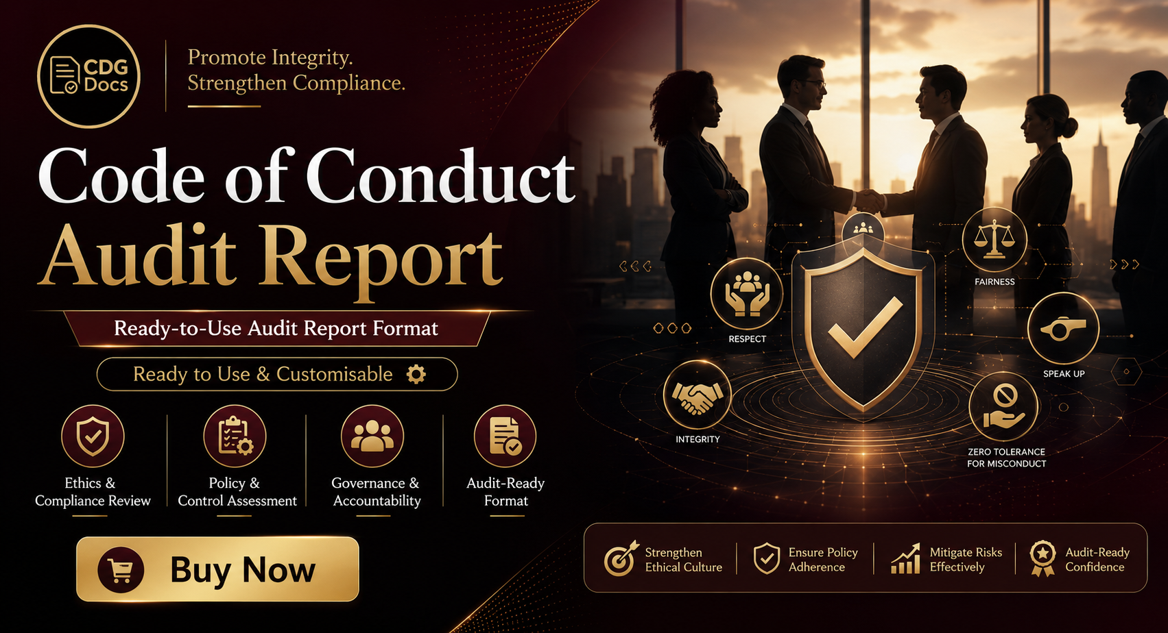 Code of Conduct Audit Report Template | Ethics Compliance Review ...