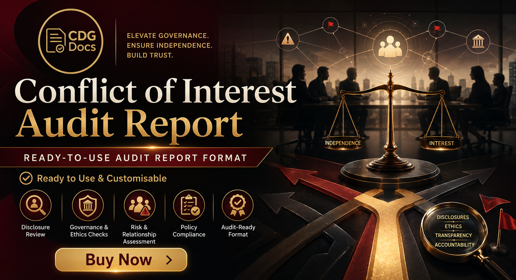 Conflict of Interest Audit Report Template | COI Disclosure Review ...