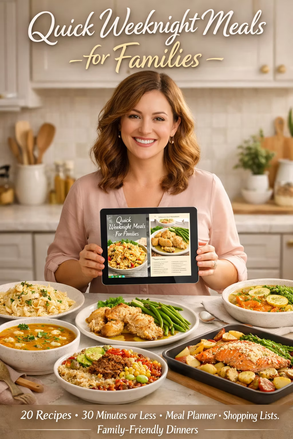 Easy 30-Minute Family Dinners: 20 One-Pan Recipes for Busy Moms | Digital PDF