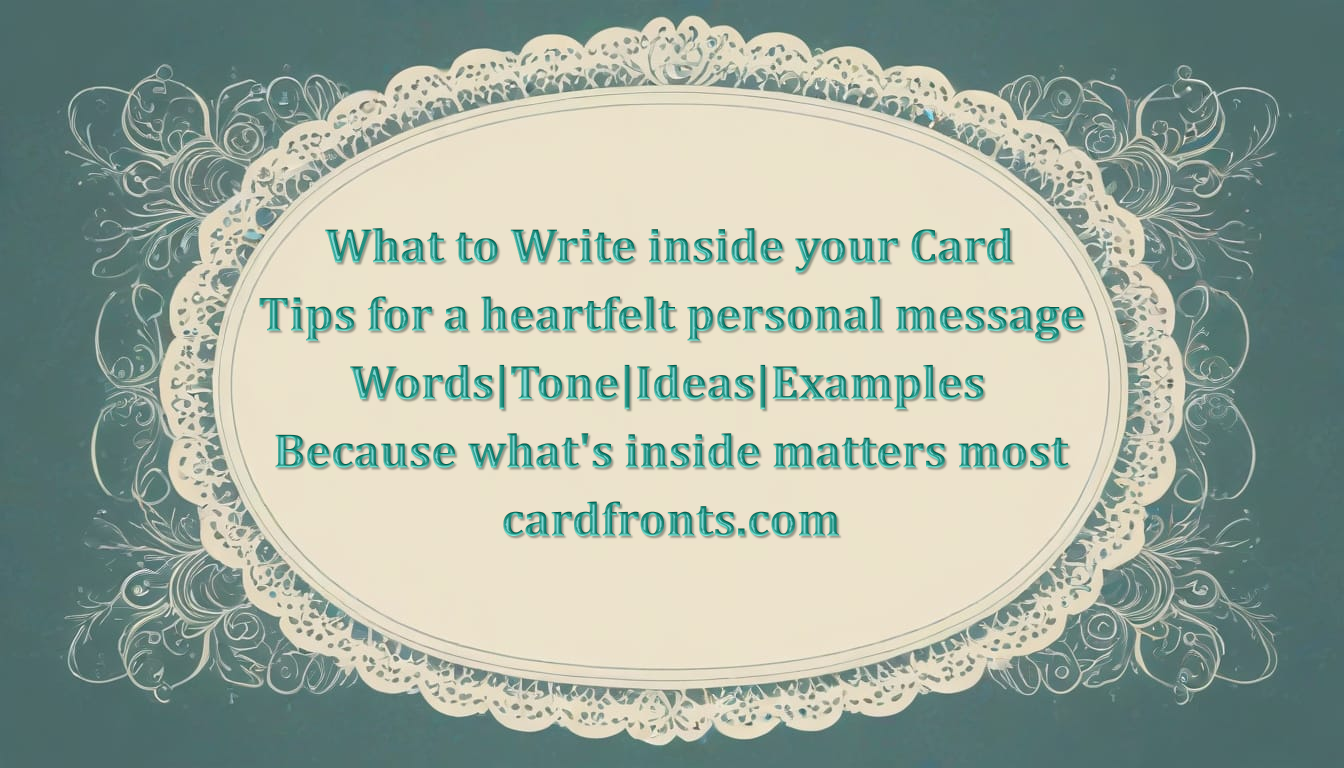 Normal Card Writing Example What to Write Inside Your Greeting Card