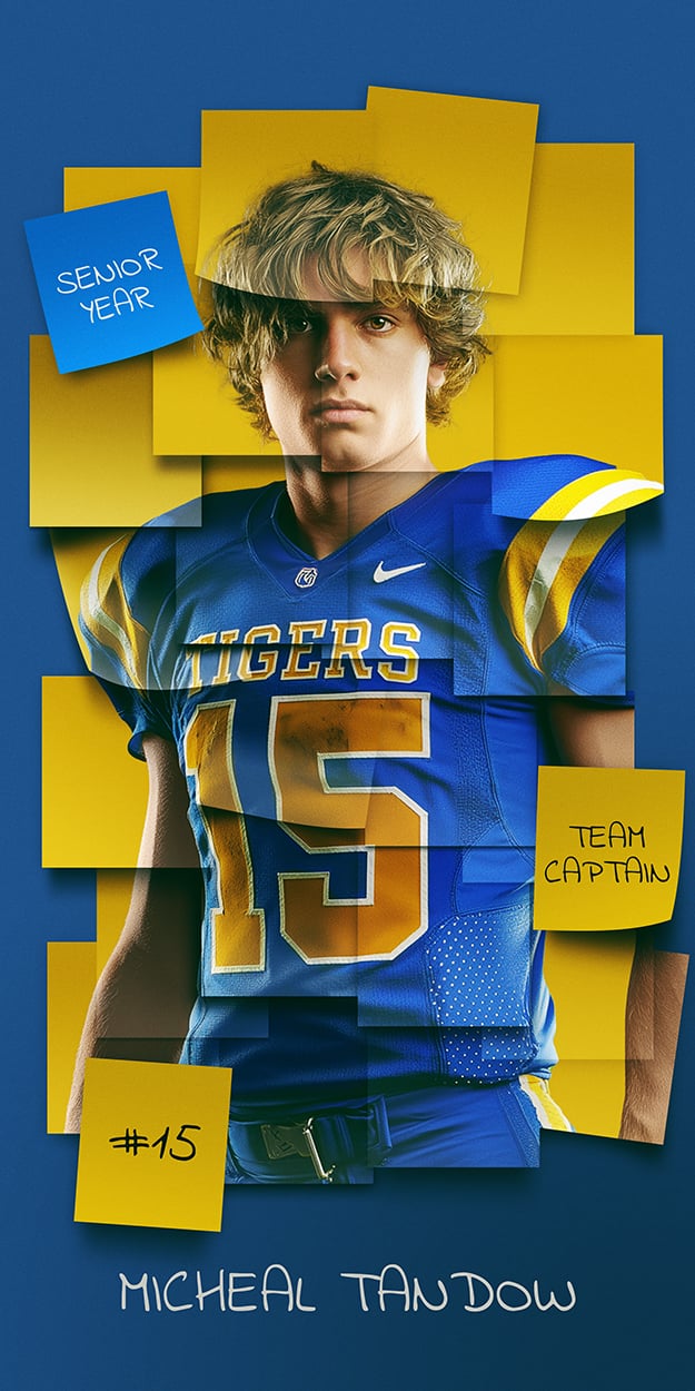 Posted, Post It, Design, Template, Photoshop, Graphics, Media Day, Game Day, Photo Day, Banners, Teams, Schools, Sports