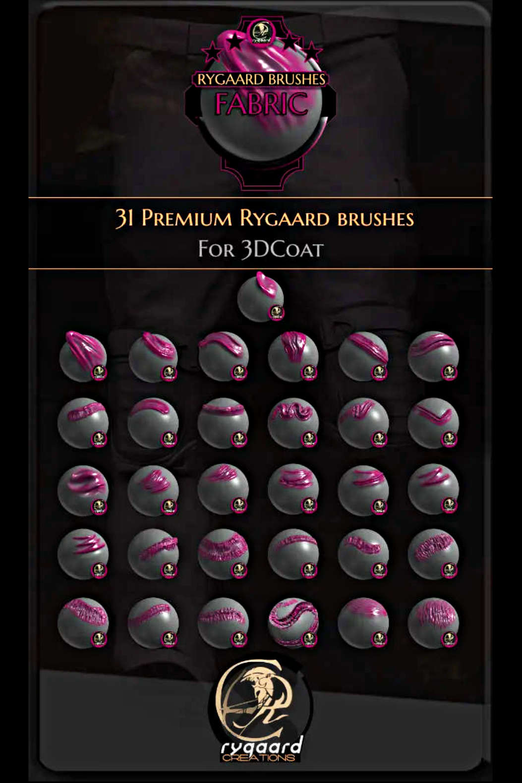 Rygaard Fabric Brush Pack