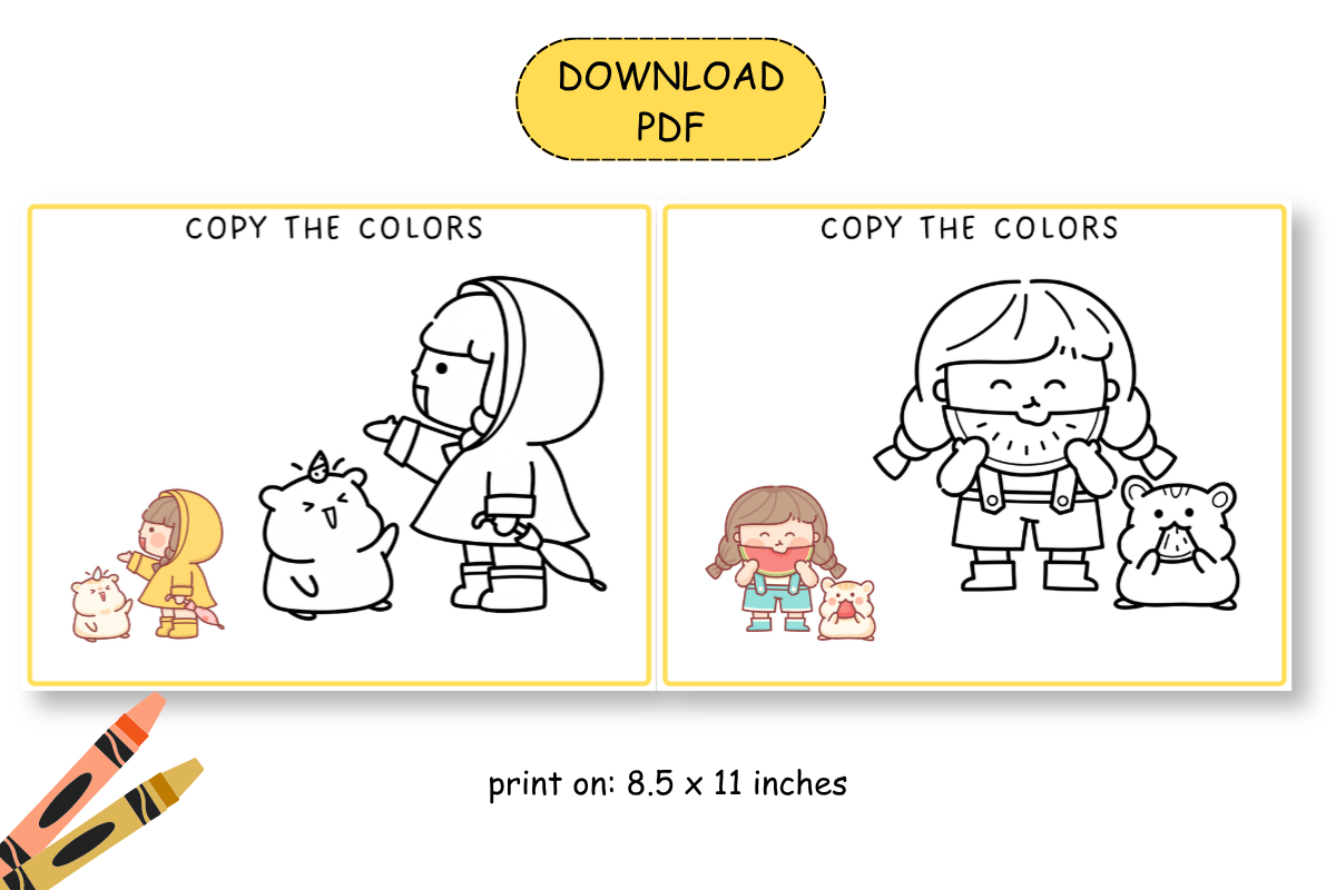 kawaii coloring book