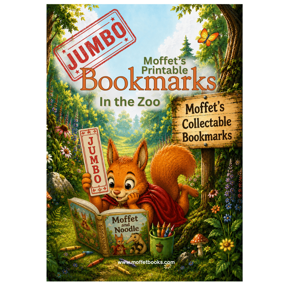 Moffet's Jumbo Printable Bookmarks - In the Zoo - Moffet Books